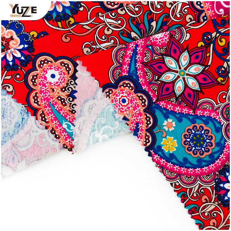 Yzmy-170715 Rayon oe Spandex Druck