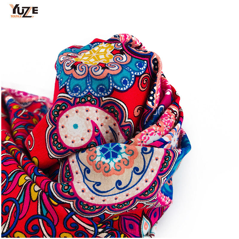 Yzmy-170715 Rayon oe Spandex Druck