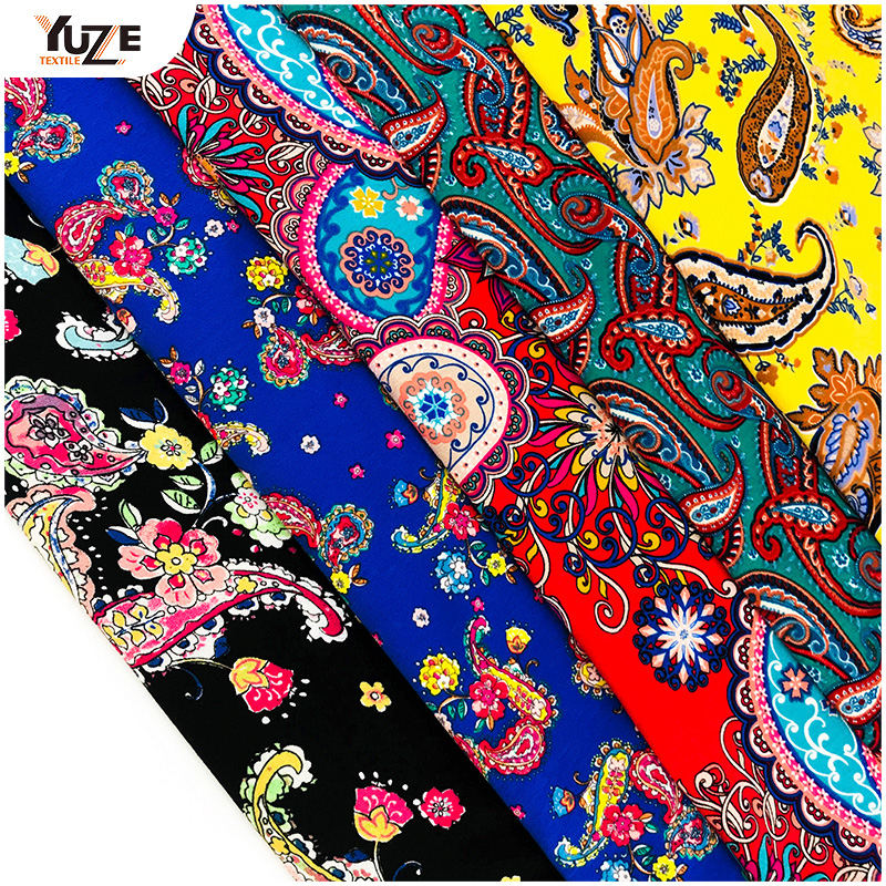 Yzmy-170715 Rayon oe Spandex Druck