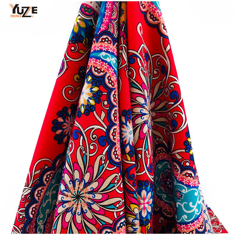 Yzmy-170715 Rayon oe Spandex Druck