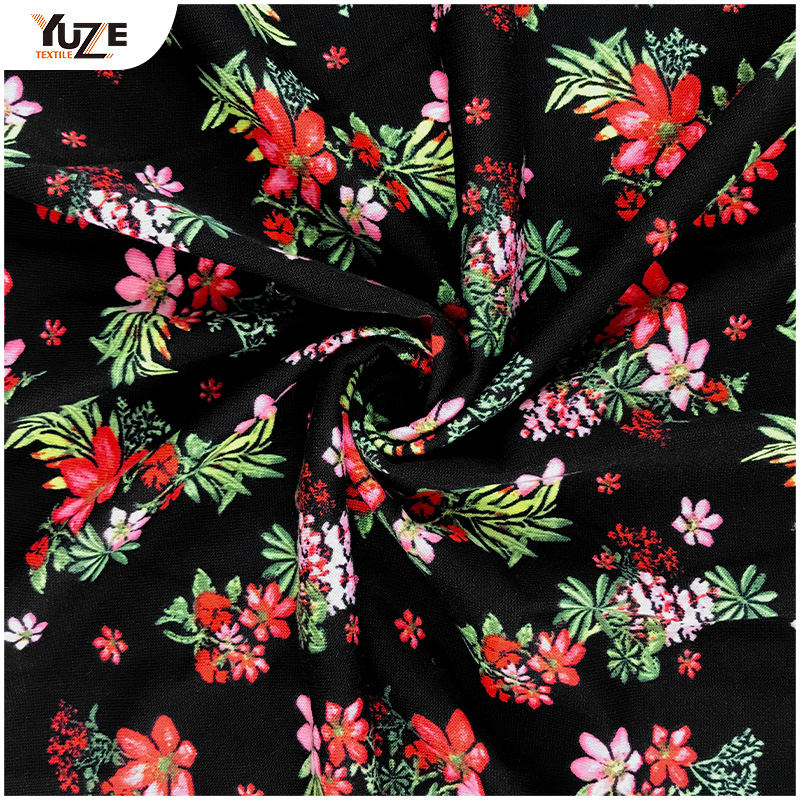 YZS16-818 Poly Spun Spandex Druck