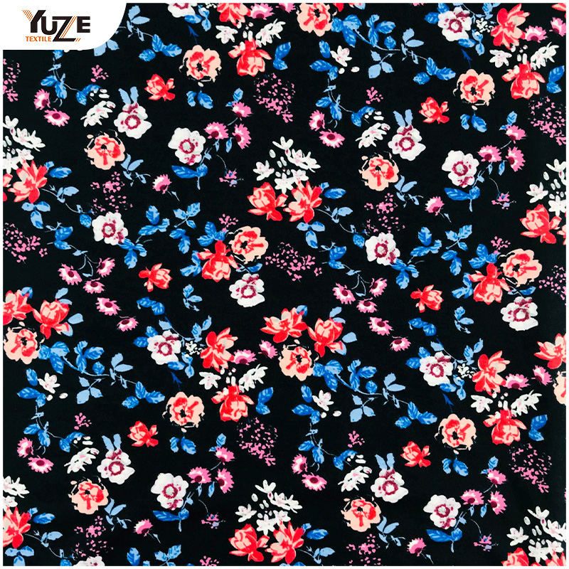 YZS18-118 Poly Spun Spandex Druck