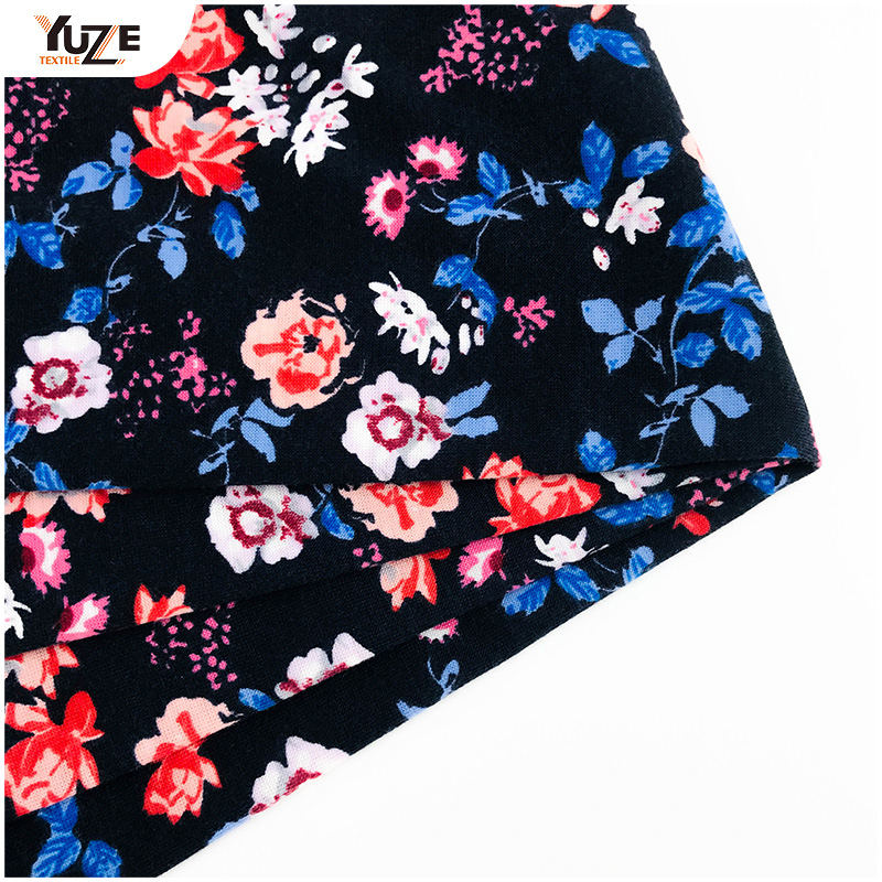 YZS18-118 Poly Spun Spandex Druck