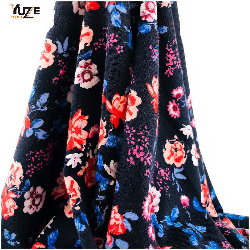 YZS18-118 Poly Spun Spandex Druck