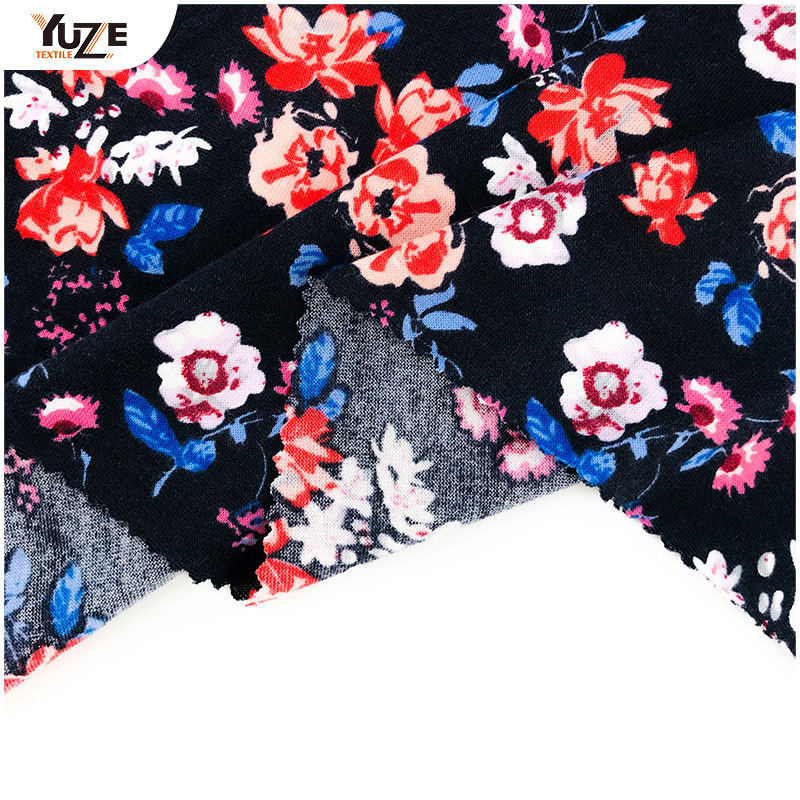 YZS18-118 Poly Spun Spandex Druck