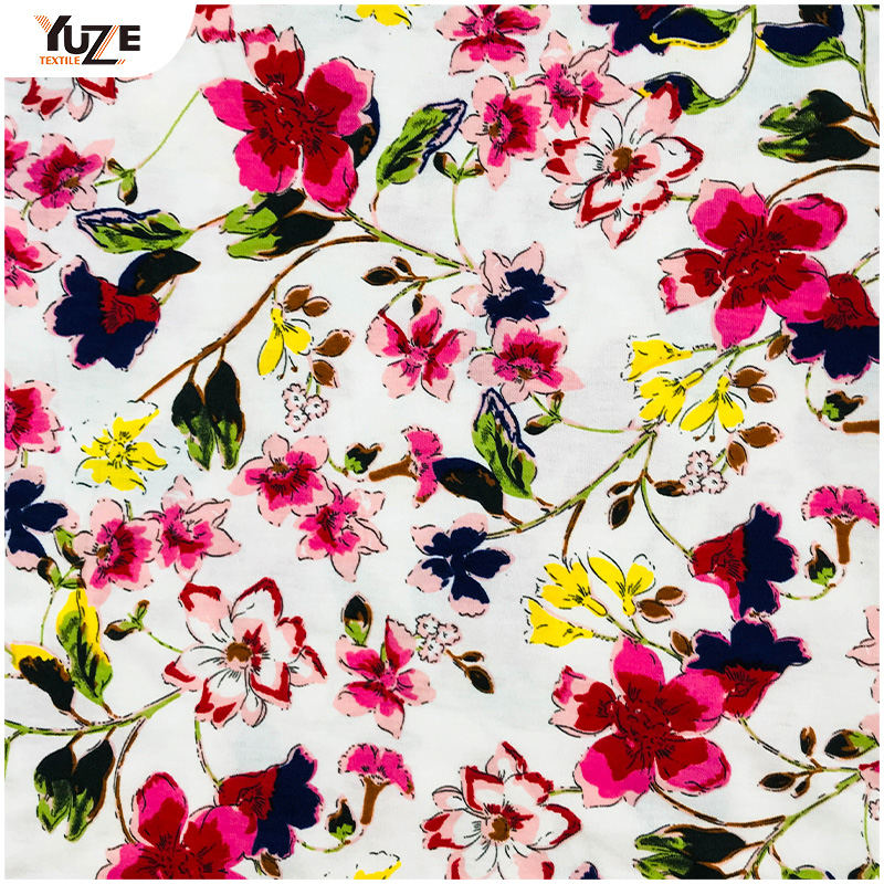 YZS18-455 Poly Spun Jersey Spandex Druck