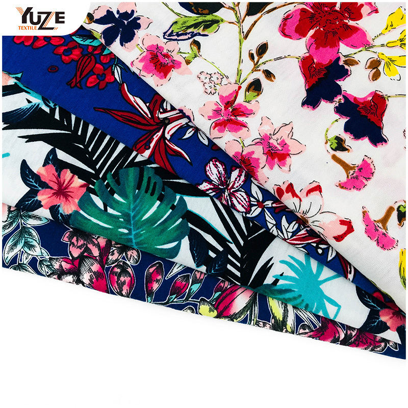 YZS18-701 Poly Spun Jersey Spandex Druck