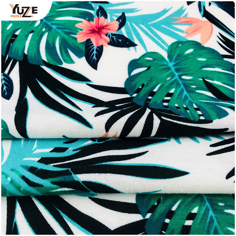 YZS18-701 Poly Spun Jersey Spandex Druck