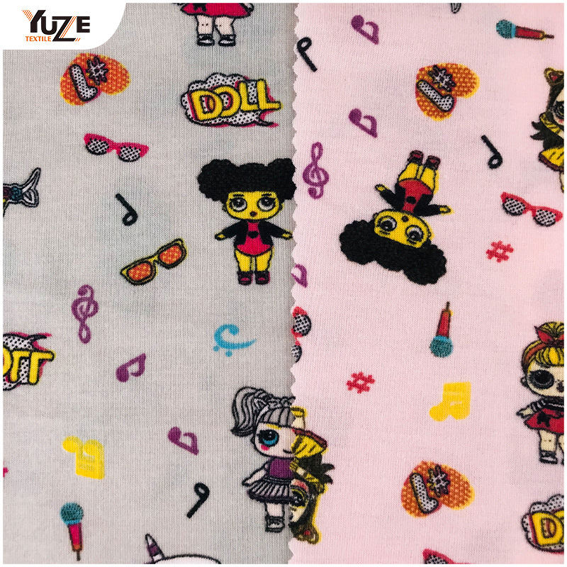 YZS20-726 Poly Spun Spandex Druck