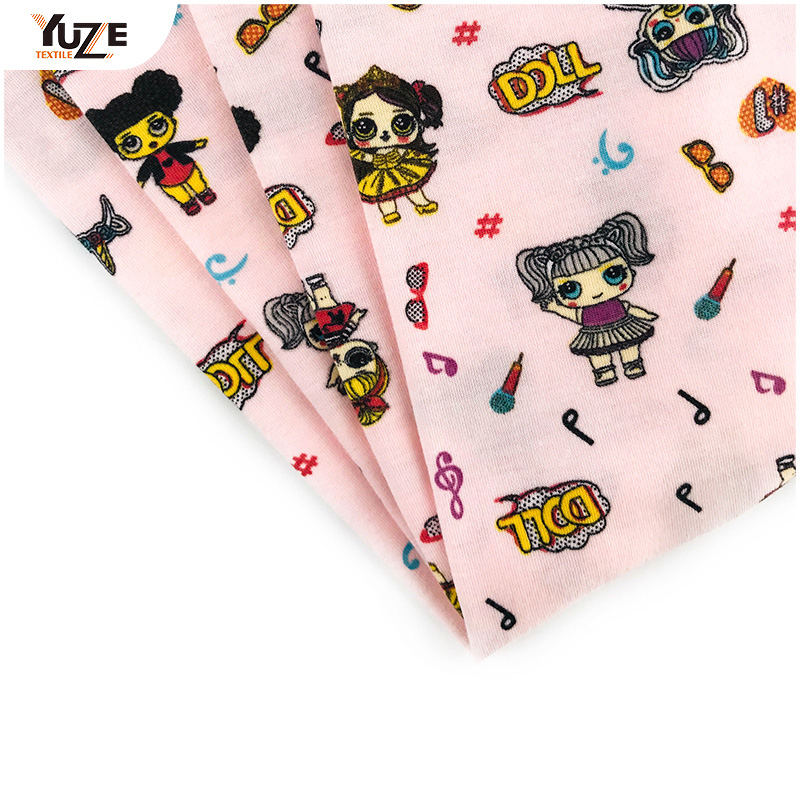 YZS20-726 Poly Spun Spandex Druck