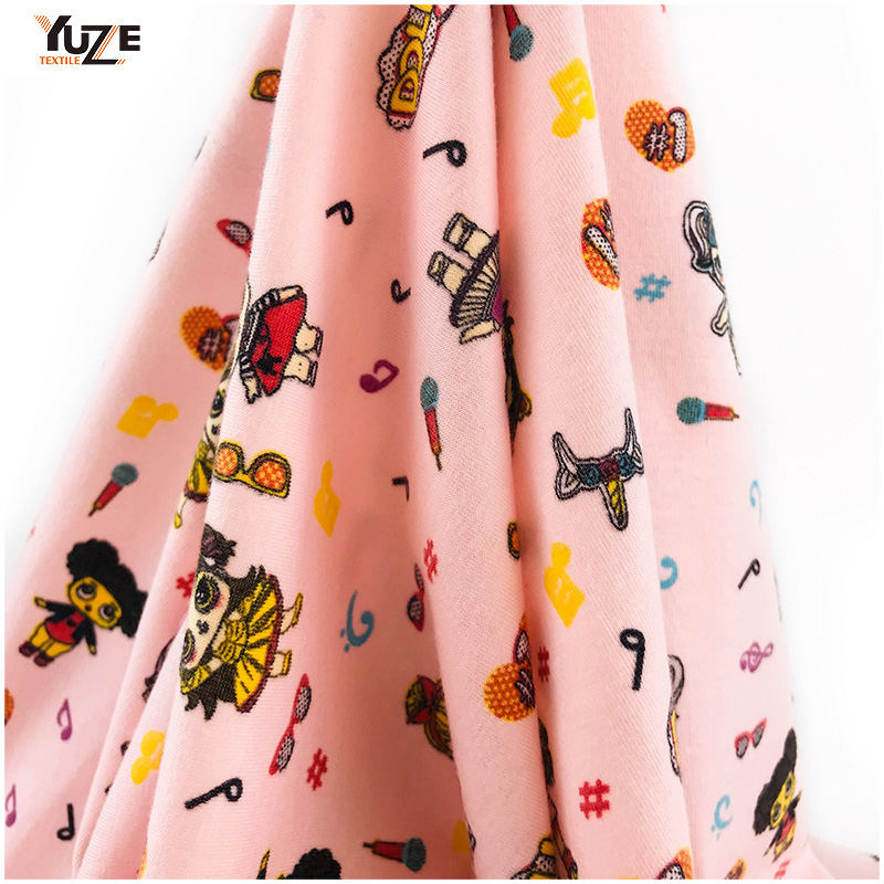 YZS20-726 Poly Spun Spandex Druck