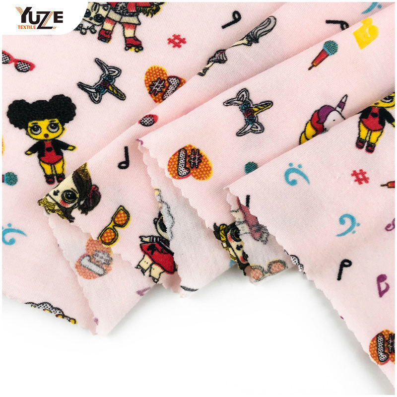 YZS20-726 Poly Spun Spandex Druck