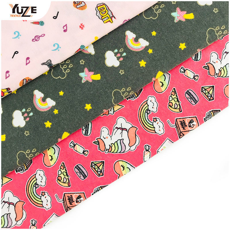 YZS20-726 Poly Spun Spandex Druck