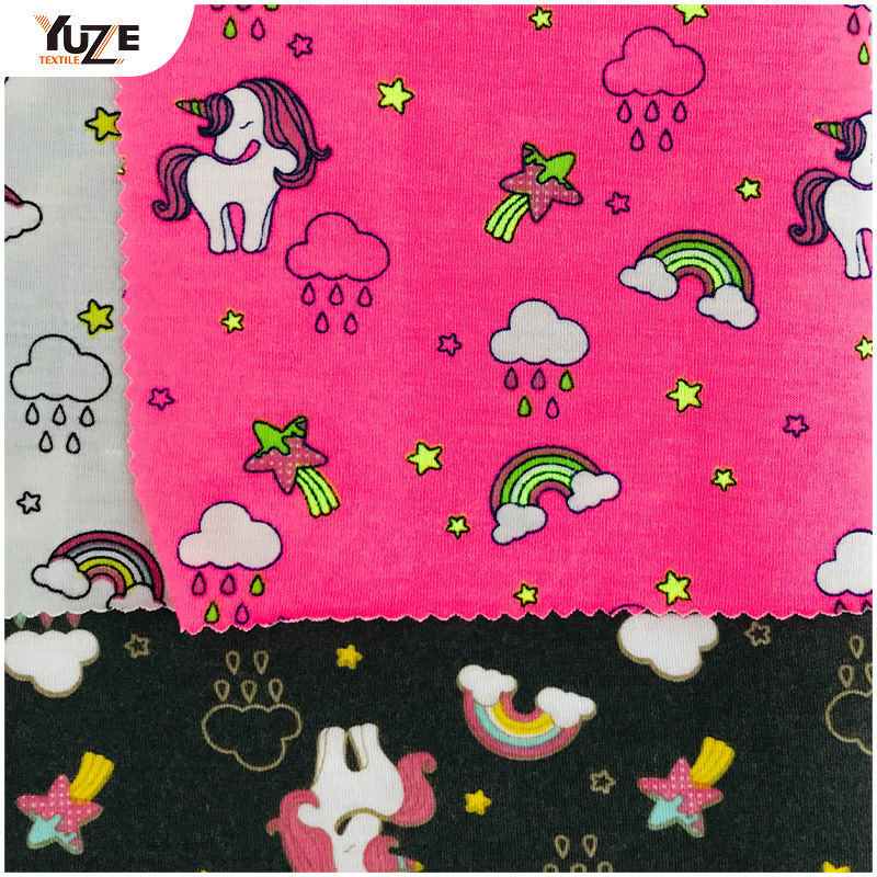 YZS20-726-3 Poly Spun Spandex Druck