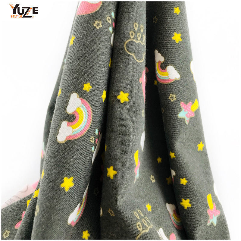 YZS20-726-3 Poly Spun Spandex Druck
