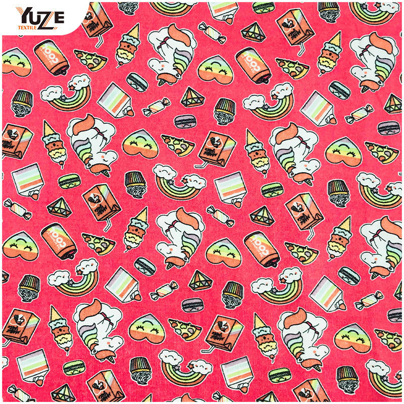 YZS20-726-8 Poly Spun Spandex Druck