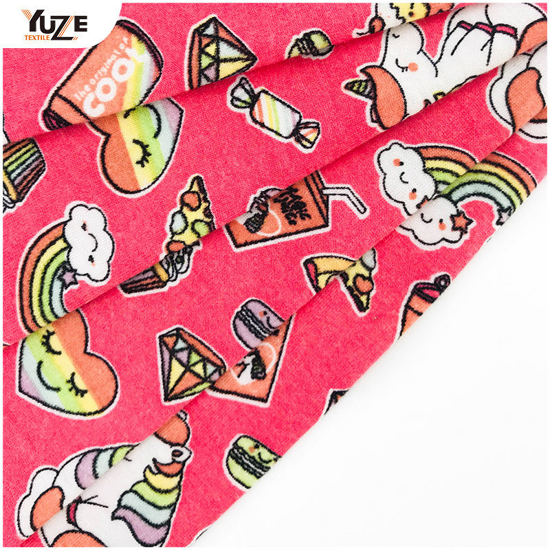 YZS20-726-8 Poly Spun Spandex Druck