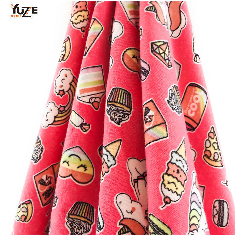 YZS20-726-8 Poly Spun Spandex Druck