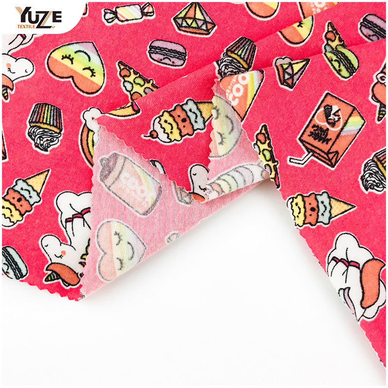 YZS20-726-8 Poly Spun Spandex Druck