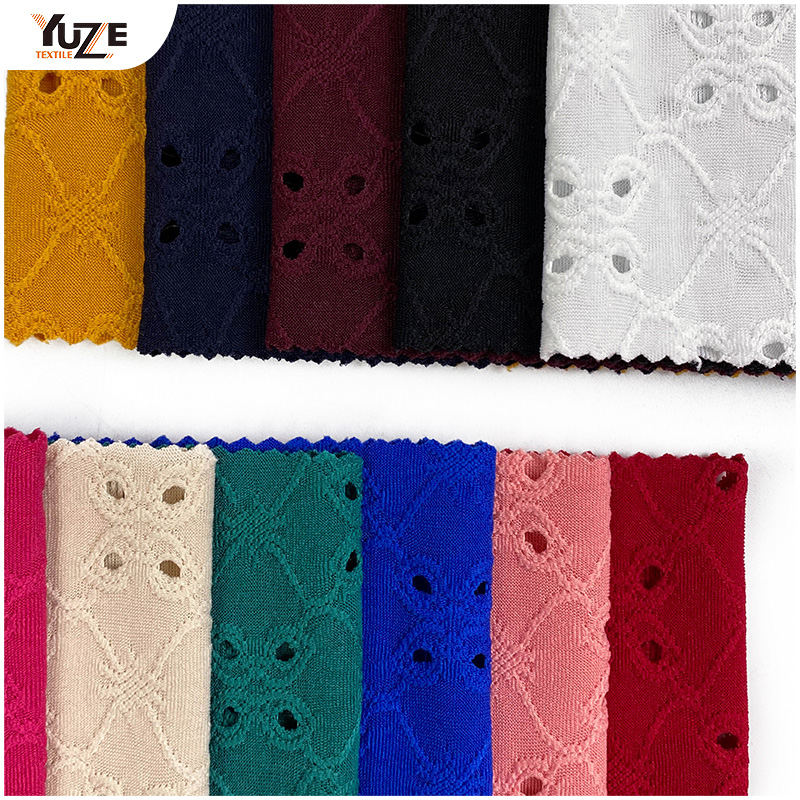 YZK-030030 Dty Spandex JACQ mit Löchern