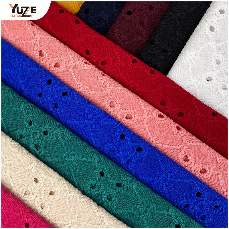 YZK-030030 Dty Spandex JACQ mit Löchern