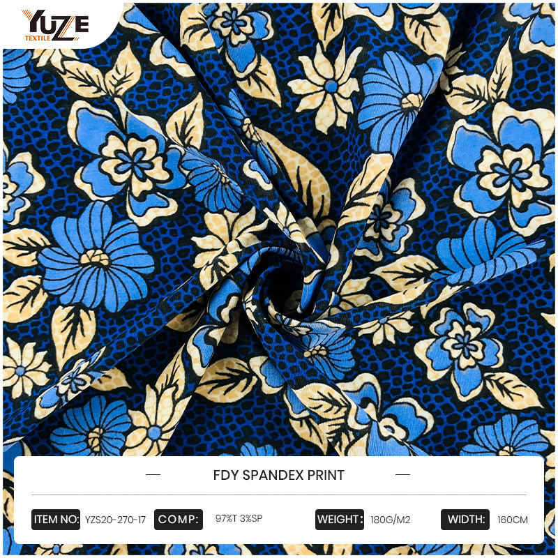 YZS20-270-17 FDY Spandex Druck