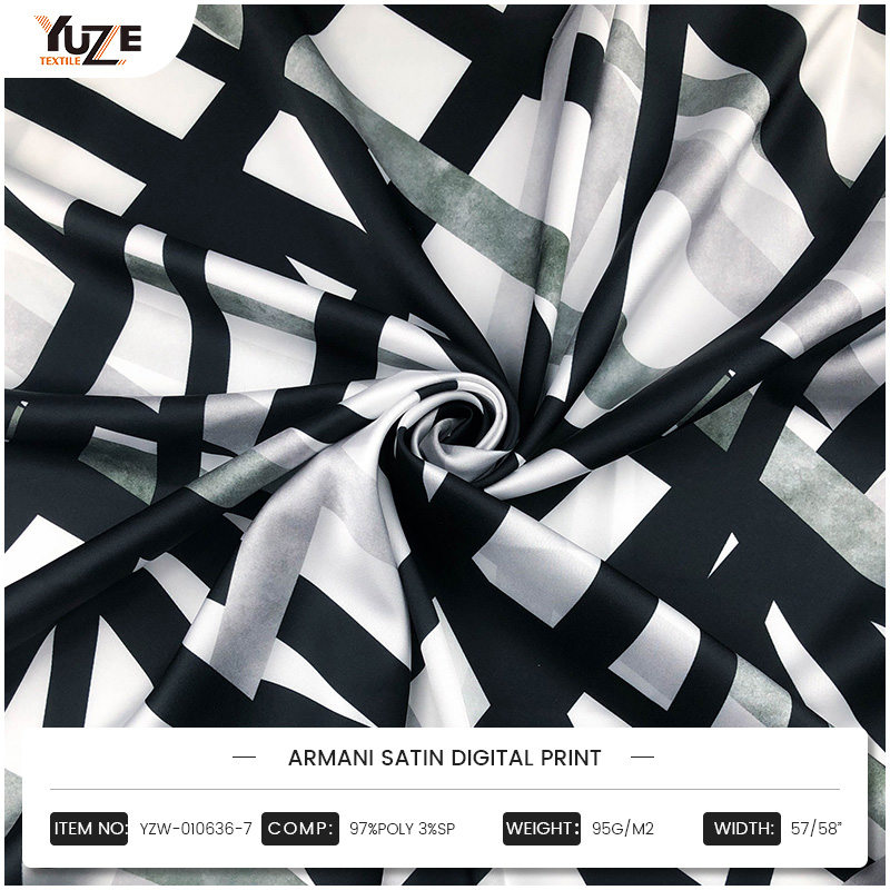 YZW-010636-7 Armani Satin Digitaldruck