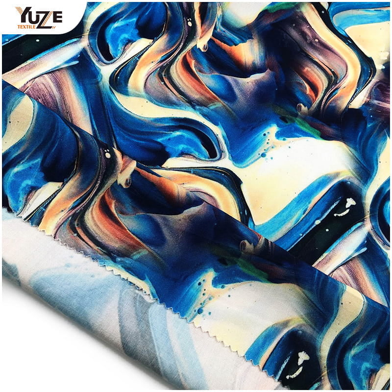 YZW-020612-21 Rayon Poplin Digitaldruck