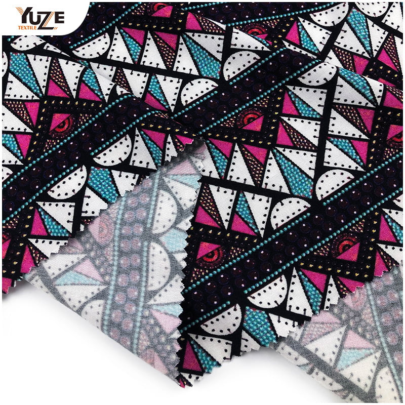 YZW-020612-30 Rayon Poplin Digitaldruck