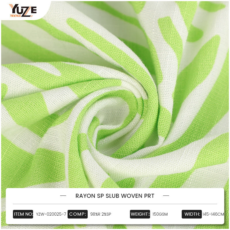 YZW-020025-7 Rayon SP Slub gewebt PRT